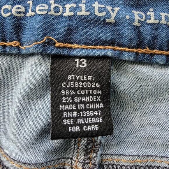 Celebrity Pink Skinny Jeans Womens Size 13 Juniors Blue Light Wash Stretch Denim - Picture 10 of 13